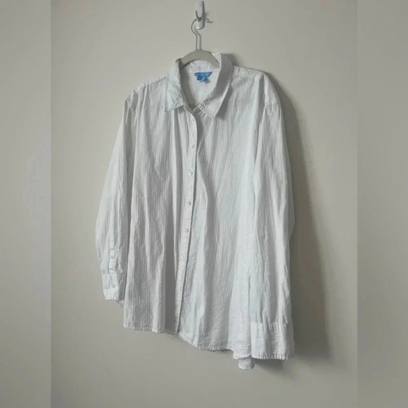 Draper James White Button Down XXL Shirt - Picture 7 of 10